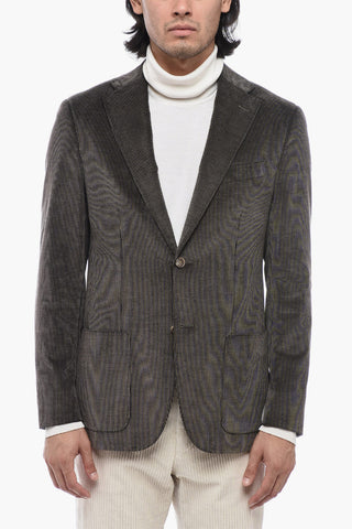 CC COLLECTION Blazer in Corduroy con Tasche a Filo