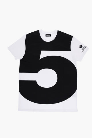 Crew-Neck COOL FIT T-shirt with Maxi Contrast Detailing