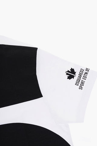 Crew-Neck COOL FIT T-shirt with Maxi Contrast Detailing
