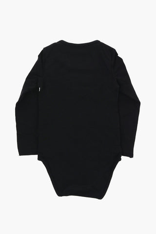 ICON Long Sleeved Crew-neck Bodysuit with Contrasting Logo