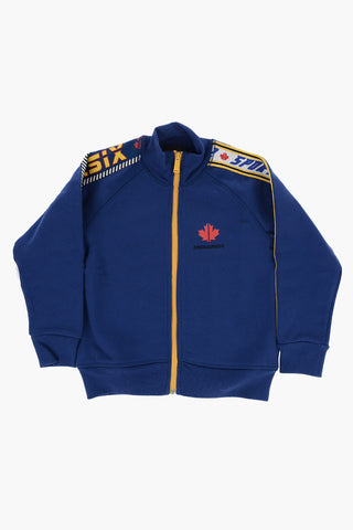 Felpa COOL FIT in Cotone Garzato con Chiusura Zip