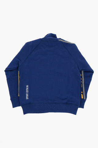 Felpa COOL FIT in Cotone Garzato con Chiusura Zip
