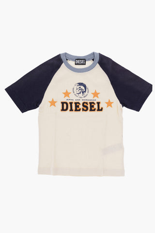 Oversized TURRY-D4D Crew-Neck T-shirt with Embossed lOGO