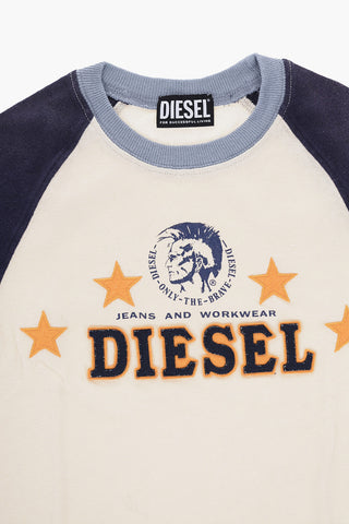 Oversized TURRY-D4D Crew-Neck T-shirt with Embossed lOGO