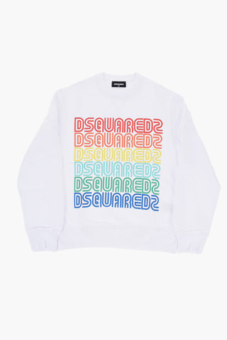 Cotton RELAX Crew Neck Sweatshirt with Front Logo