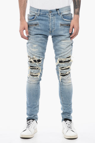 Distressed Effect Slim Fit Jeans 14 cm