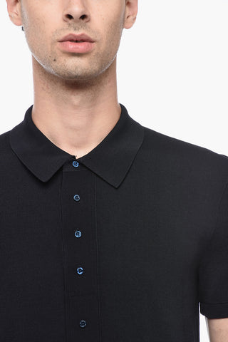 Polo Slim Fit in Tessuto Tecnico