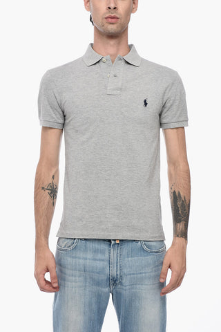 Slim Fit Cotton Polo with Embroidered Logo
