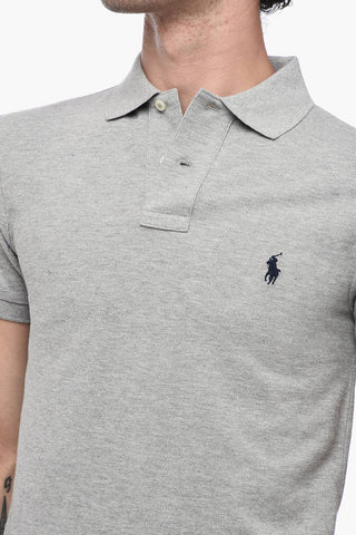 Slim Fit Cotton Polo with Embroidered Logo