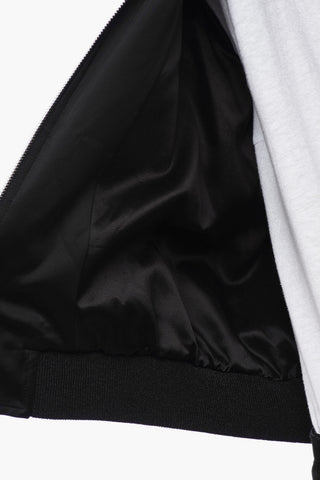 Viscose Bomber Jacket with Shark Patch