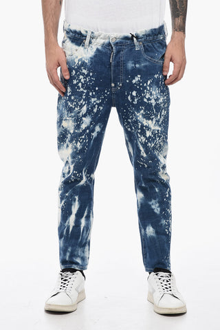 Jeans Regular Fit con Design Sketch e Vita Elastica 16cm