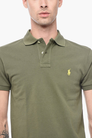 Piquet Cotton Polo with Embroidered Logo