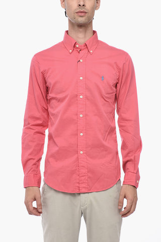 Button-down Twill Cotton Shirt