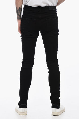 Distressed Effect BANDANA Slim Fit Jeans
