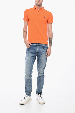 Bouclè Cotton Slim Fit Polo
