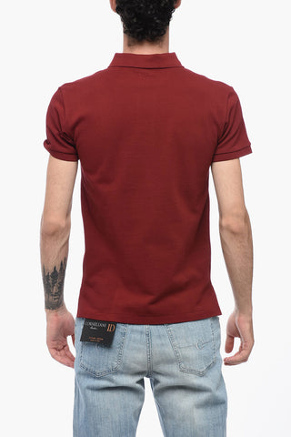 Piquet Cotton Slim Fit Polo with Logo