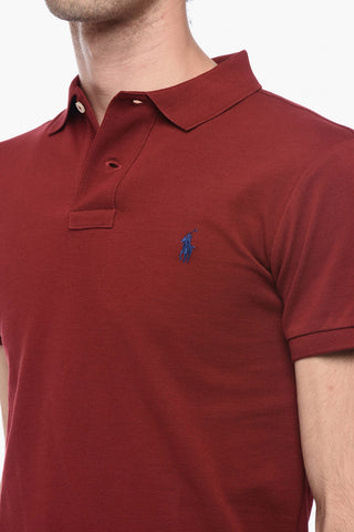 Piquet Cotton Slim Fit Polo with Logo