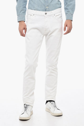 Stretch Cotton Slim Fit Jeans 16cm