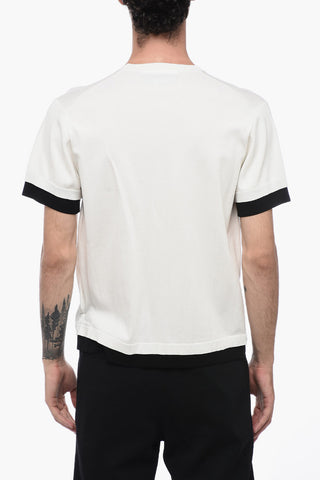 Technical Fabric Loose Fit T-Shirt with Contrasting Edges