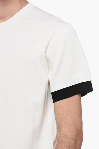 Technical Fabric Loose Fit T-Shirt with Contrasting Edges