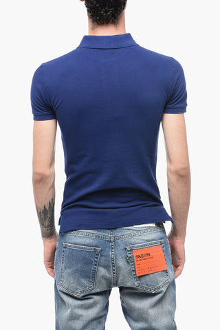 Piquet Cotton Slim Fit Polo with Logo