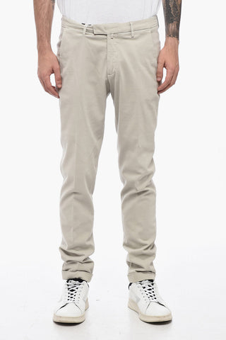 Slim Fit Trousers with Welt Pockets