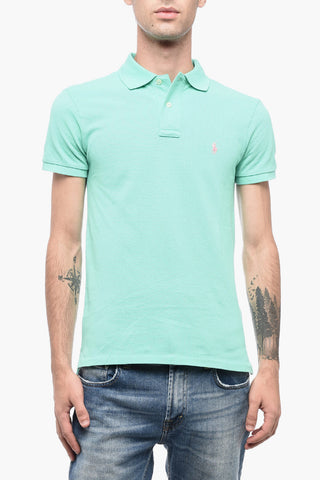 Piquet Cotton Slim Fit Polo with Logo