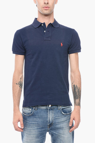 Piquet Cotton Slim Fit Polo with Logo