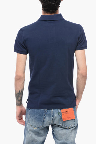 Piquet Cotton Slim Fit Polo with Logo