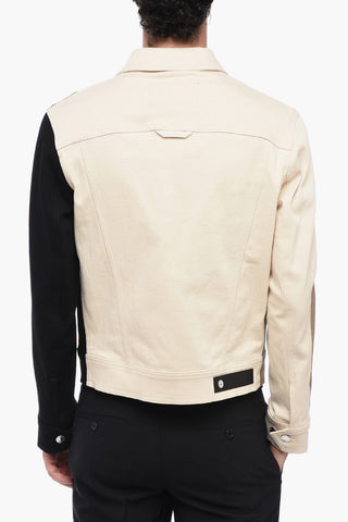 Color Block Stretch Denim Jacket