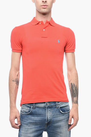 Polo Slim Fit in Cotone Piquet con Logo