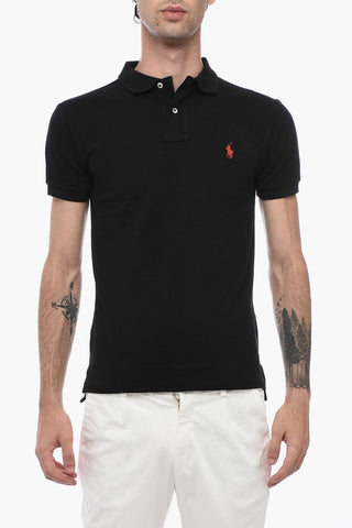 Polo Slim Fit in Cotone Piquet con Logo