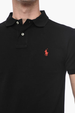 Polo Slim Fit in Cotone Piquet con Logo