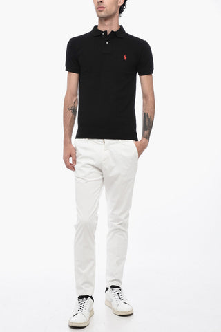 Polo Slim Fit in Cotone Piquet con Logo