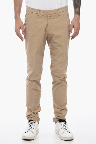 Slim Fit Trousers with Welt Pockets