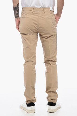 Slim Fit Trousers with Welt Pockets