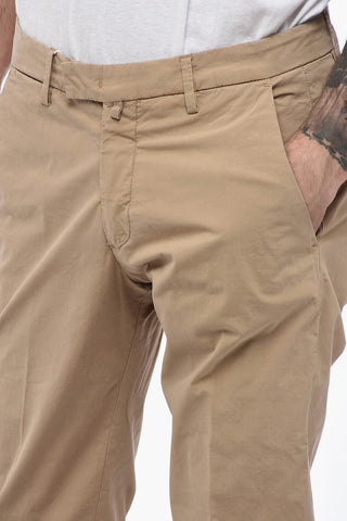 Slim Fit Trousers with Welt Pockets