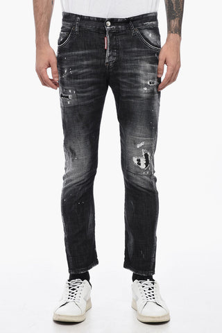 Slim-Cut SEXY TWIST Denims with Distressed Effect 16cm