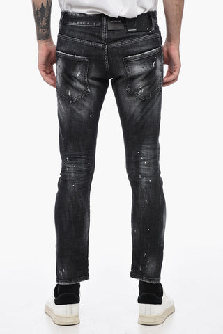 Slim-Cut SEXY TWIST Denims with Distressed Effect 16cm