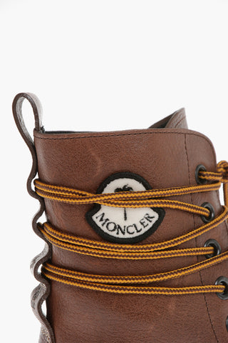 MONCLER Genius & PALM ANGELS x TOD'S Leather Lace-Up Boots