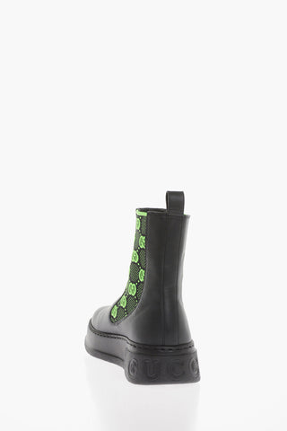 Leather Chelsea Boots with Logoed Elastic Band