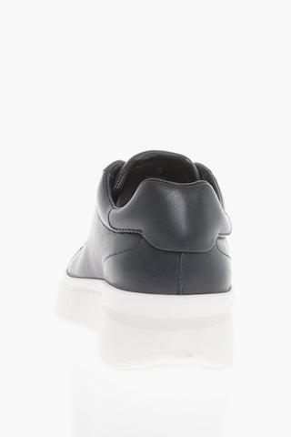 Leather H580 Sneakers with Embossed Logo