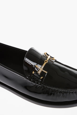 Patent Leather Penny Loafer with Clamps