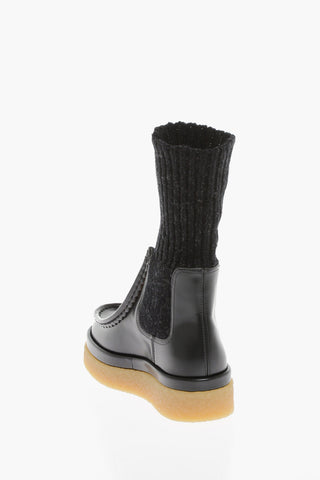 Socks JAMIE Boots with Knited Detail