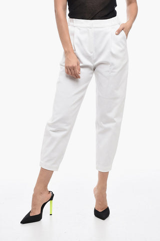Crop Pants with Pleats