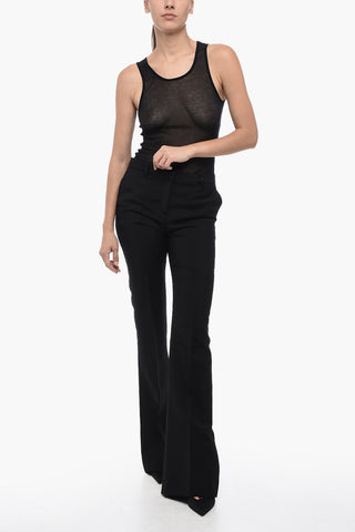 Pantaloni In Lana Flare Fit 