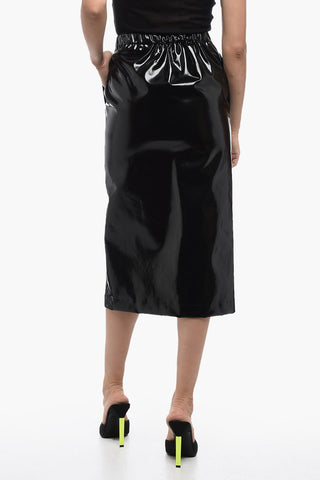Longuette Skirt With Front Slit