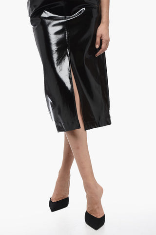 Longuette Skirt With Front Slit