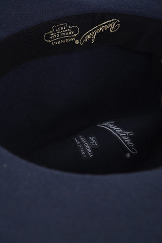 Solid Color Fedora Hat with Contrasting Ribbon