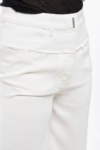 Pantaloni Straight Fit Doppio Tessuto